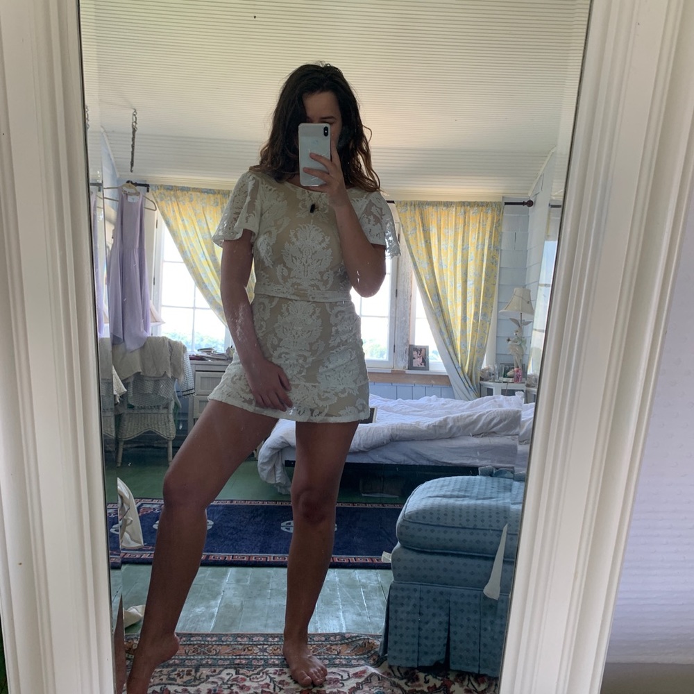 For love and lemons white san marcos dress